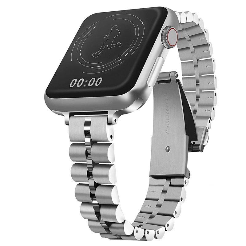 CBIW446 Chain Bracelet Stainless Steel Metal Watch Band Strap For iWatch