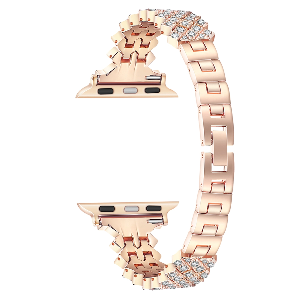 CBIW454 Trendybay Charm Bling Diamond Replacement Metal Strap For Apple Watch Band 41mm 45mm 42mm 38mm 40mm 44mm