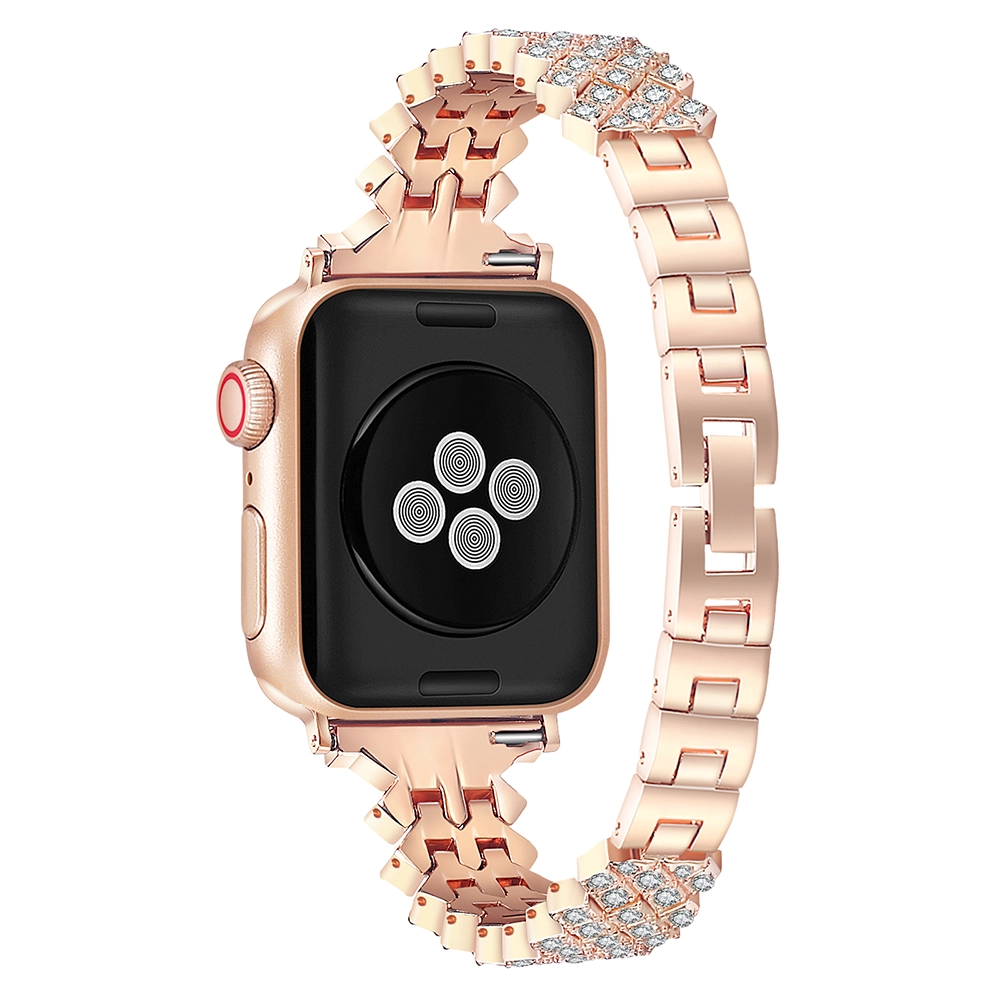CBIW454 Trendybay Charm Bling Diamond Replacement Metal Strap For Apple Watch Band 41mm 45mm 42mm 38mm 40mm 44mm