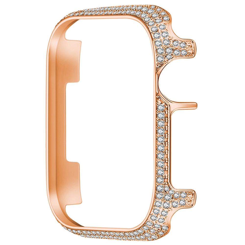 CBIW459 Apple Watch Serisi için Rhinestone Metal Bantları 6 5 4 3 Akıllı İzle Sapanlar Metal Çerçeve