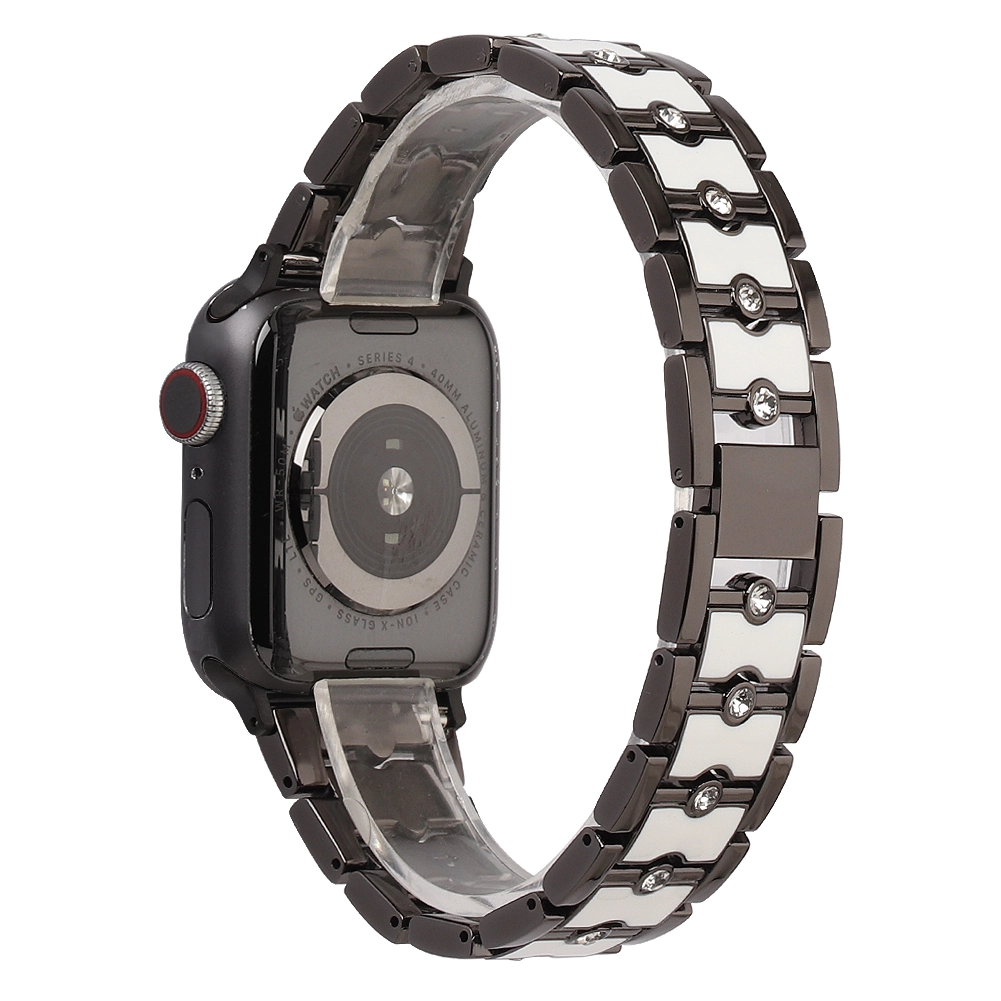 CBIW460 Correa de reloj de metal de aleación de doble color para Apple Watch 38/40/41 mm 42/44/45/49 mm