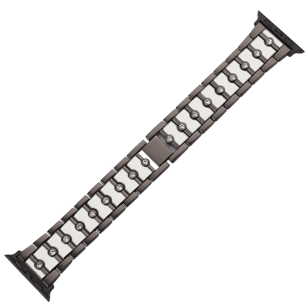 CBIW460 Correa de reloj de metal de aleación de doble color para Apple Watch 38/40/41 mm 42/44/45/49 mm