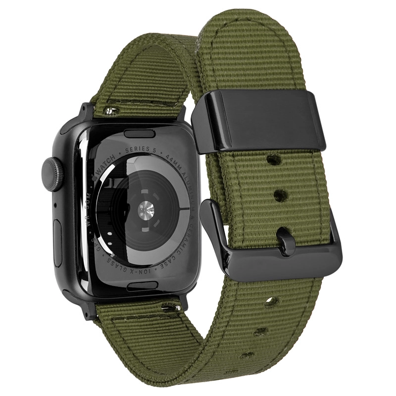 CBIW464 22 mm Ancho de la correa de pulseras de nylon de lona para reloj de manzana Banda de nylon 38/40 / 41mm 42/44 / 45mm