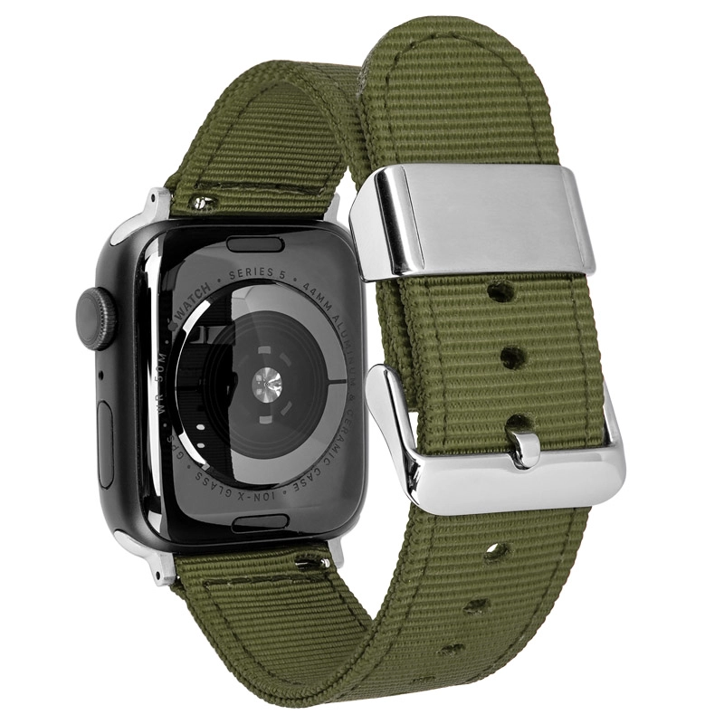 CBIW464 22 mm Ancho de la correa de pulseras de nylon de lona para reloj de manzana Banda de nylon 38/40 / 41mm 42/44 / 45mm