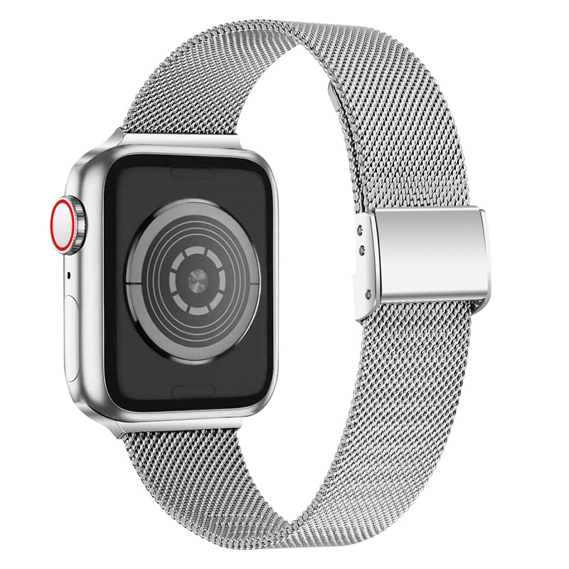 Bandas de reloj de acero inoxidable Milanese Milanese CBIW469 para Apple iWatch 38/40 / 41mm 42/44 / 45mm