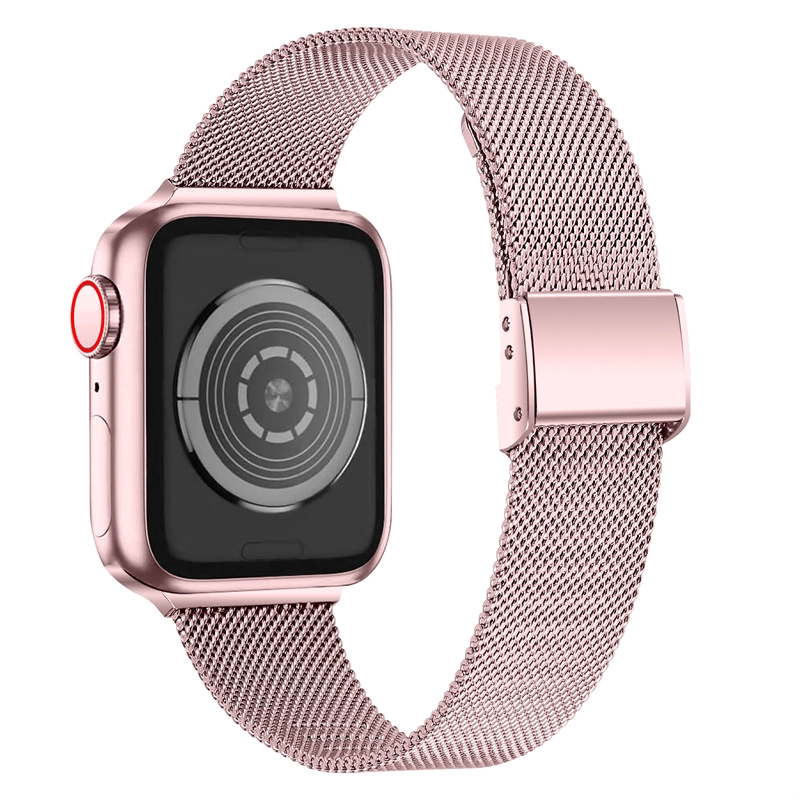 Bandas de reloj de acero inoxidable Milanese Milanese CBIW469 para Apple iWatch 38/40 / 41mm 42/44 / 45mm