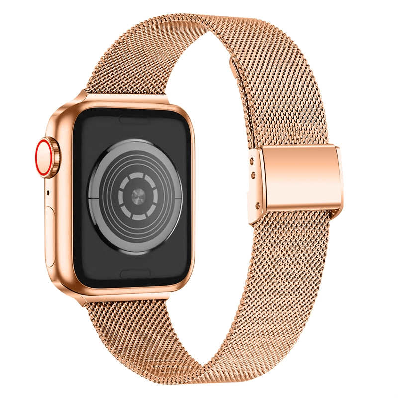 Bandas de reloj de acero inoxidable Milanese Milanese CBIW469 para Apple iWatch 38/40 / 41mm 42/44 / 45mm