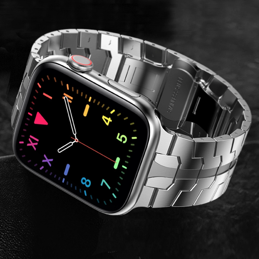 Correa de pulsera de acero inoxidable de alta calidad CBIW475 para la serie de relojes de Apple 7 6 5 4 3 2 1