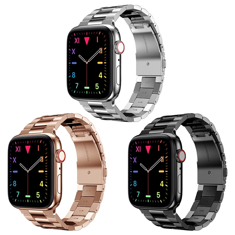 CBIW476 Solid Business Steel Steel Steel Strap Band para Apple Iwatch Series 7 6 5 4 3 2 1 SE