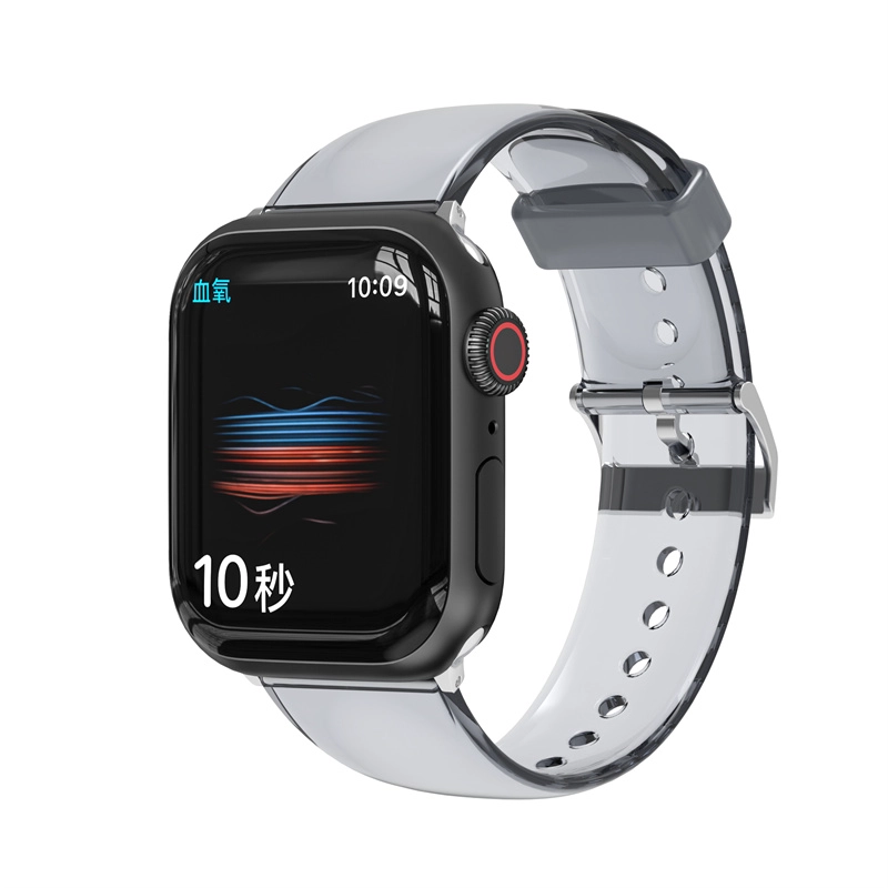 CBIW481 Banda transparente transparente TPU Strap Strap Band para Apple Smart Watch Series 7 6 5 4 3