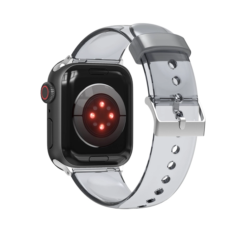 CBIW481 Banda transparente transparente TPU Strap Strap Band para Apple Smart Watch Series 7 6 5 4 3