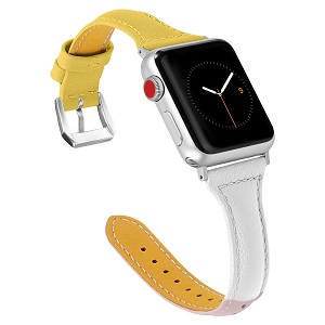 CBIW49 الترفيه لون حزام من الجلد ووتش حزام ل iWatch