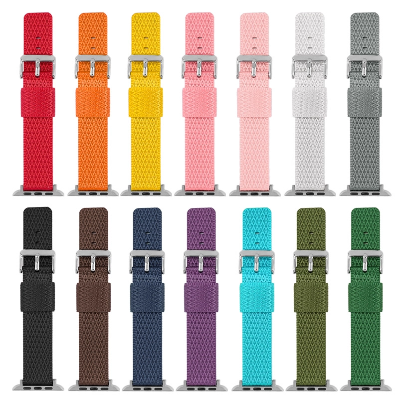 CBIW500 Pletający tkanin nylonowy dla Apple Watch Pass Series 7 SE 6 5 4 3 2 1