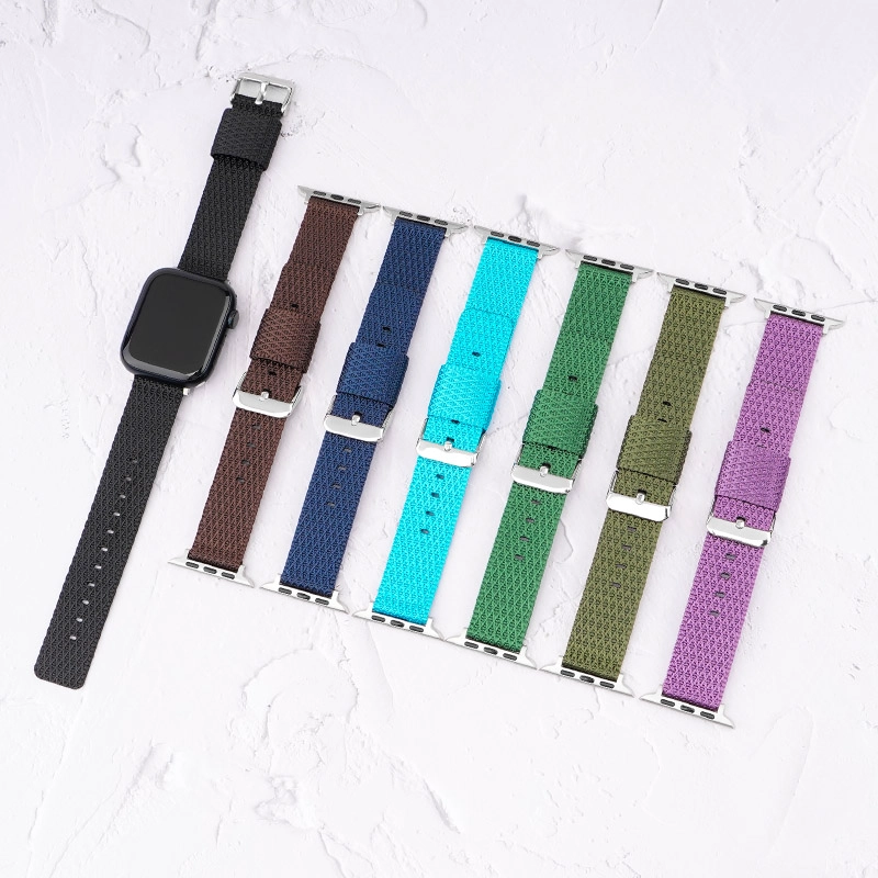 CBIW500 Pletający tkanin nylonowy dla Apple Watch Pass Series 7 SE 6 5 4 3 2 1