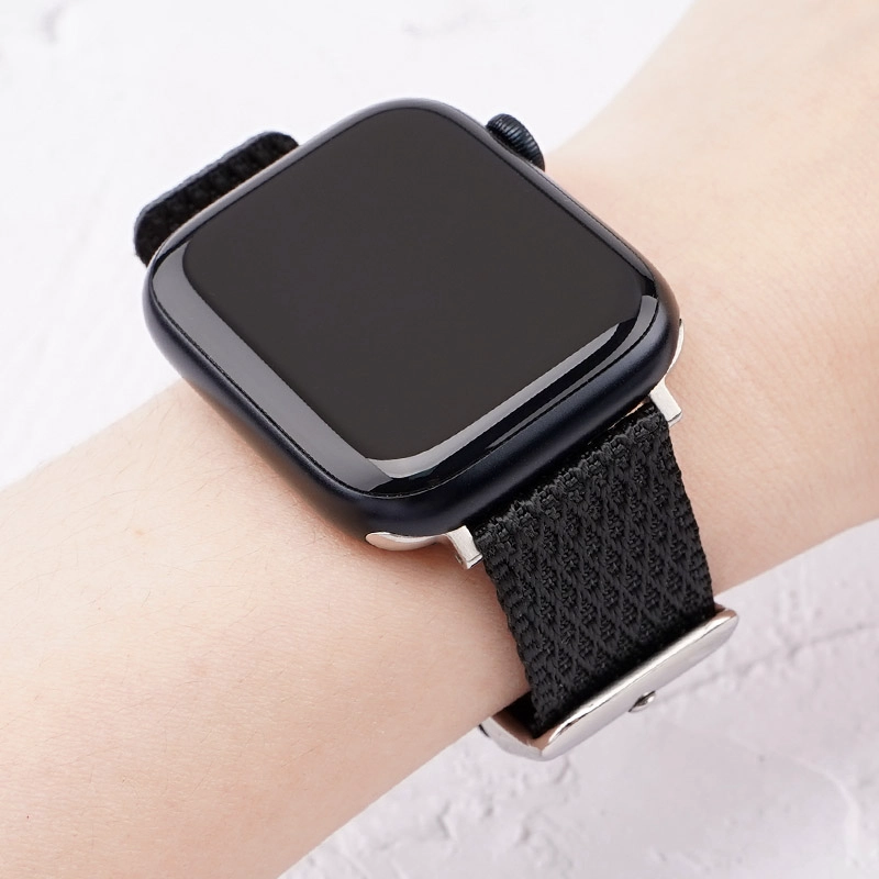 CBIW500 Pletający tkanin nylonowy dla Apple Watch Pass Series 7 SE 6 5 4 3 2 1