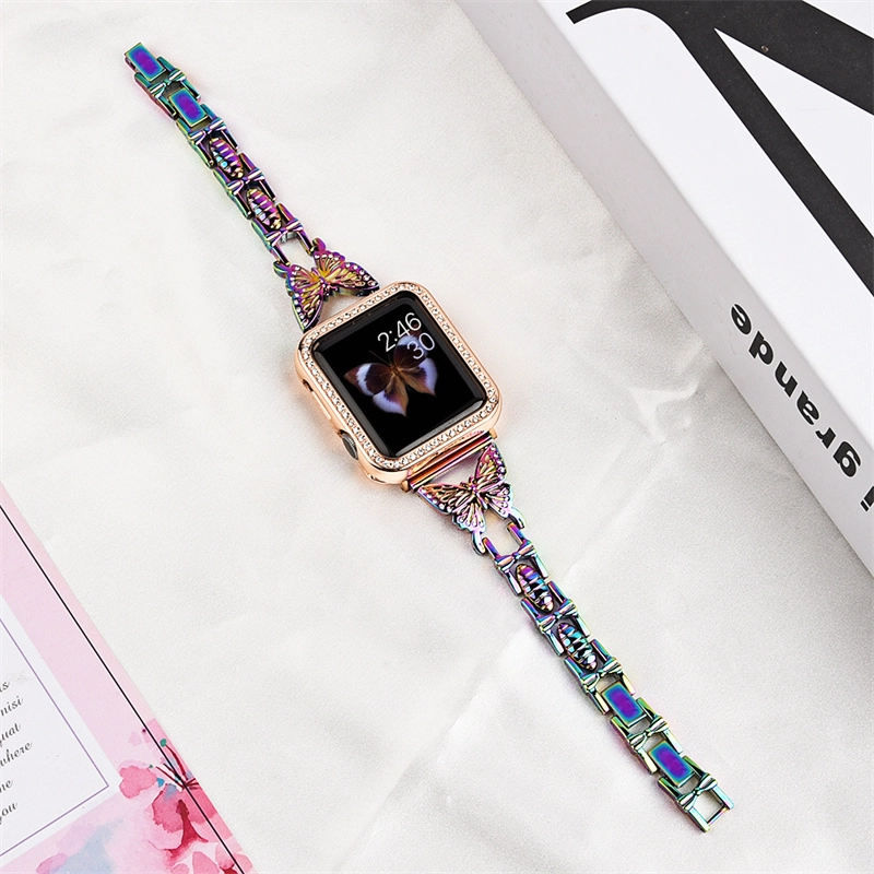 CBIW505 Metal Link Pasek bransoletki dla Apple Watch Band Series 7 SE 6 5 4 3