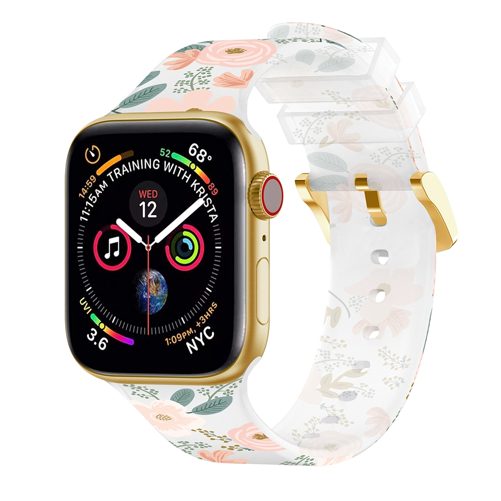 CBIW520 Custom Printed Transparent Watch Band For Apple Watch Ultra 49mm Series 8/7/6/5/4/3