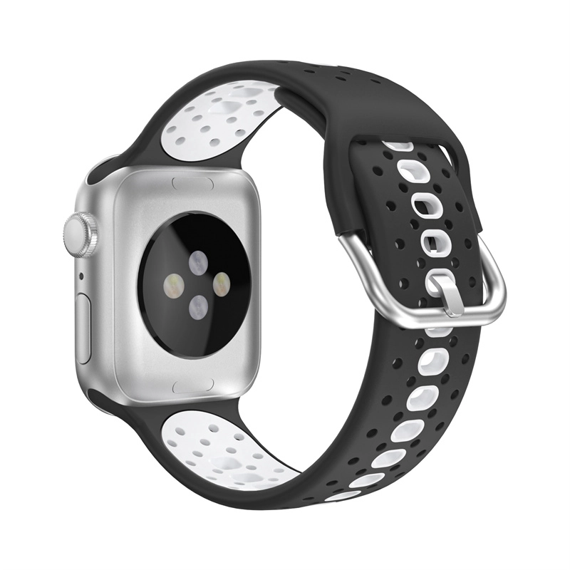 CBIW521 Banda di orologi in silicone traspirante a doppio colore per Apple Watch Ultra 49mm Series 8/7/6/5/4/3