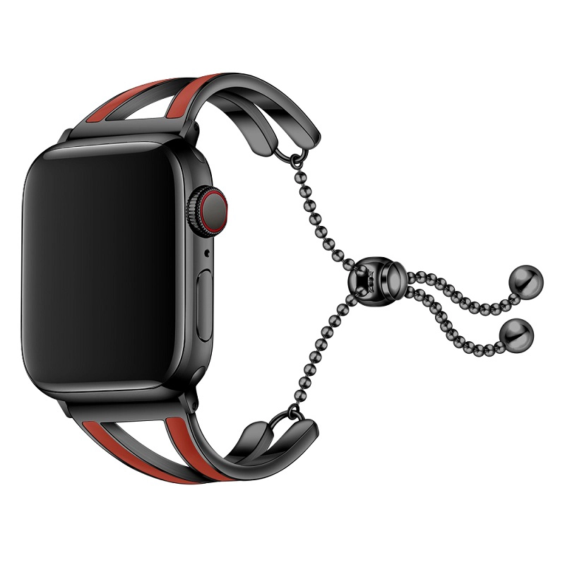 Cbiw54 edelstahl metall schmuck armreif armband für apple watch serie 4 3