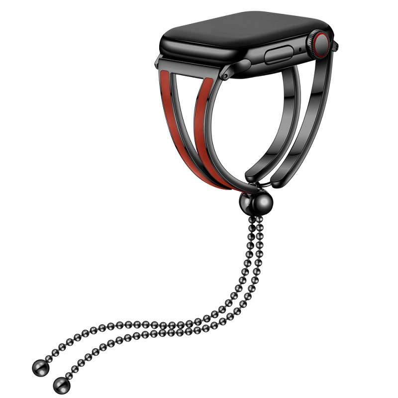 Cbiw54 edelstahl metall schmuck armreif armband für apple watch serie 4 3