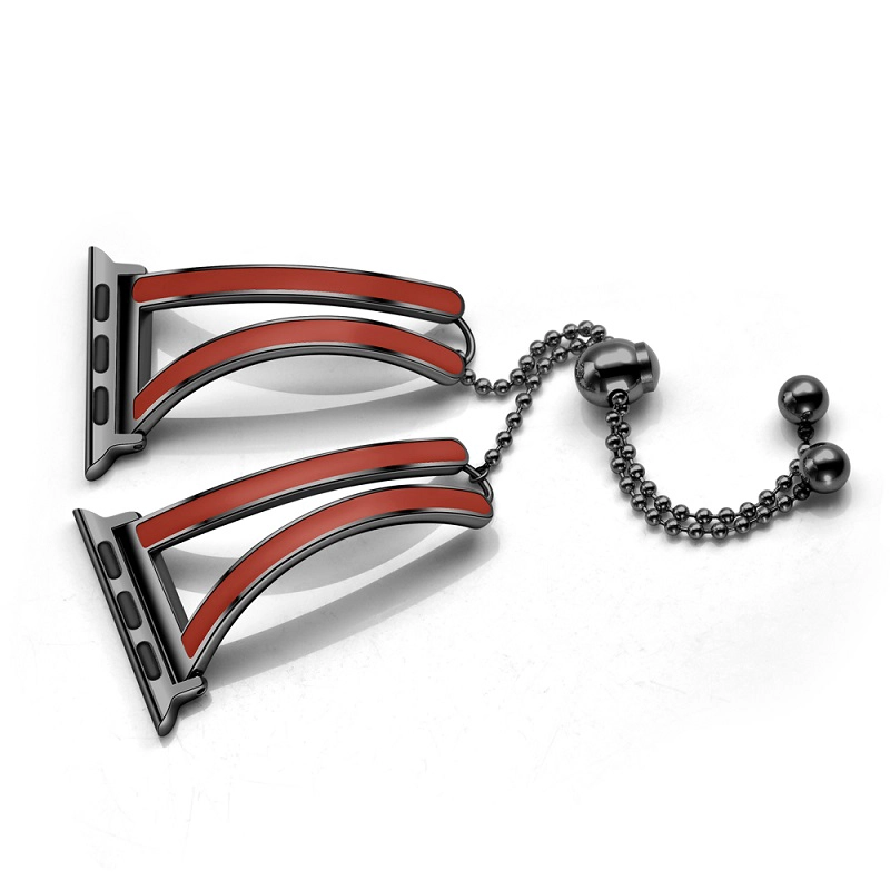 Cbiw54 edelstahl metall schmuck armreif armband für apple watch serie 4 3