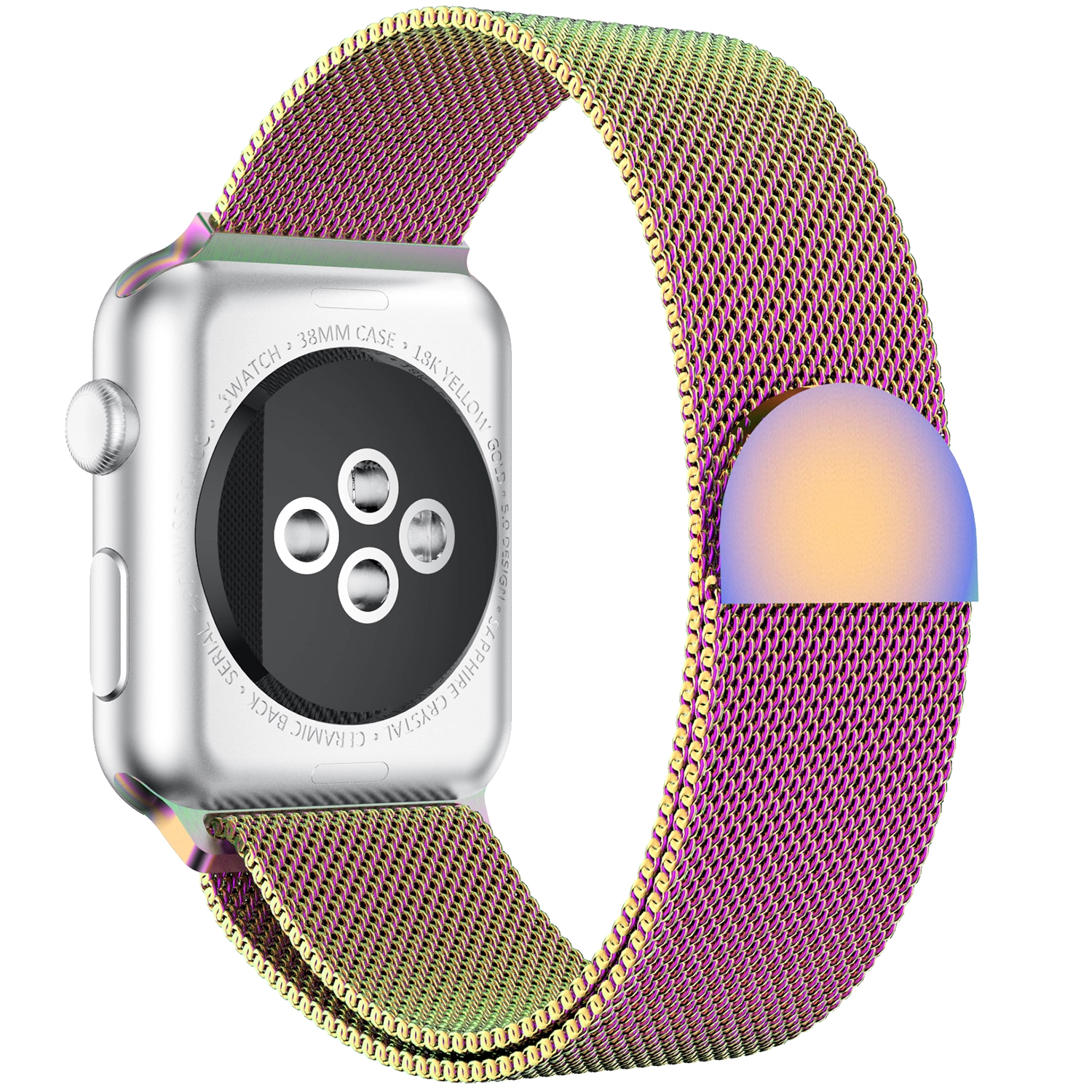 CBIW61 Cierre magnético Milanese Loop Watch Band para iWatch
