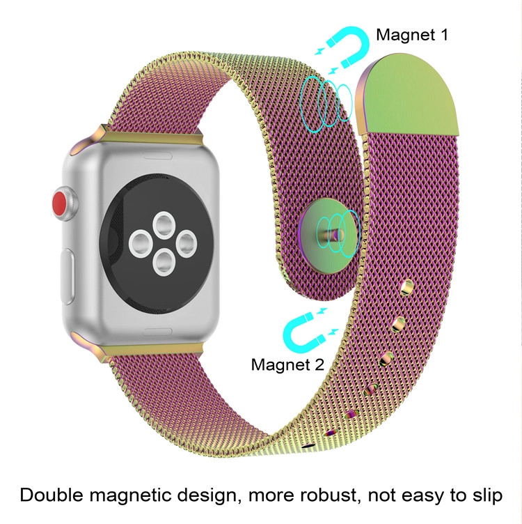 CBIW62 Apple Milan için Manyetik Milanese Paslanmaz Çelik Watch Band