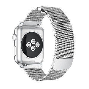 CBIW64 Magnetic Mesh Milanese Stainless Steel Watch Band For Apple Watch