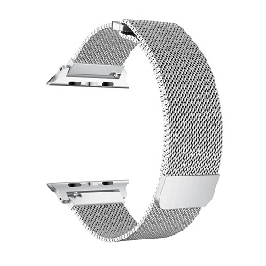CBIW64 Magnetic Mesh Milanese Stainless Steel Watch Band For Apple Watch