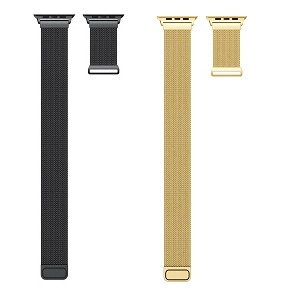 CBIW64 Magnetic Mesh Milanese Stainless Steel Watch Band For Apple Watch