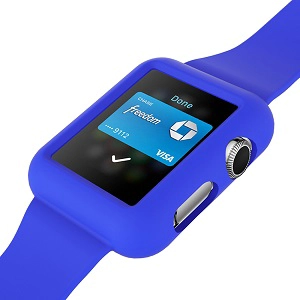 CBIW70 Miękki pasek do zegarka Silione z etui ochronnym do zegarka Apple
