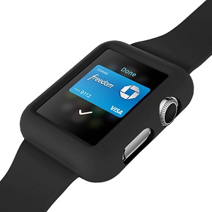 CBIW70 Miękki pasek do zegarka Silione z etui ochronnym do zegarka Apple