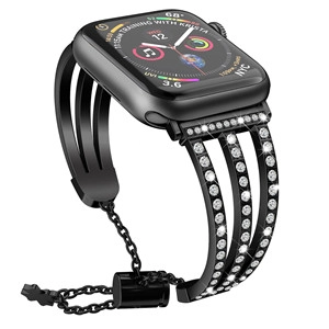 Bandas de reloj CBIW84 Bling Diamond para Apple iWatch Series 1 2 3 4 5