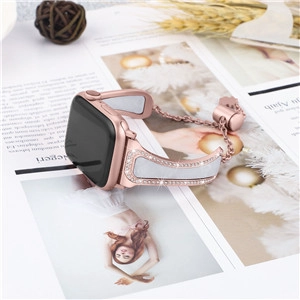 CBIW85 Bling Rhinestone Żywiczny pasek do zegarka Bransoletka Apple Watch