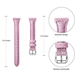 CBMU14 Bling Leather Watch Strap For Xiaomi mi Smart Watch