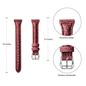 CBMU14 Bling Leather Watch Strap For Xiaomi mi Smart Watch