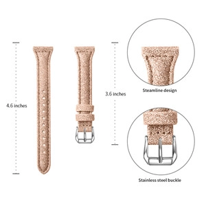 CBMU14 Bling Leather Watch Strap For Xiaomi mi Smart Watch