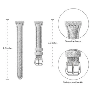 CBMU14 Bling Leather Watch Strap For Xiaomi mi Smart Watch