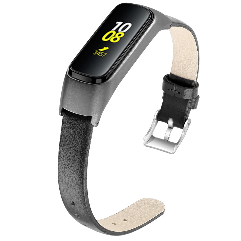 CBSF03 Banda de reloj de cuero genuino para Samsung Galaxy Fit E R375