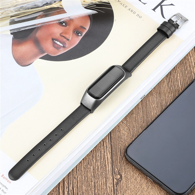 CBSF03 Banda de reloj de cuero genuino para Samsung Galaxy Fit E R375