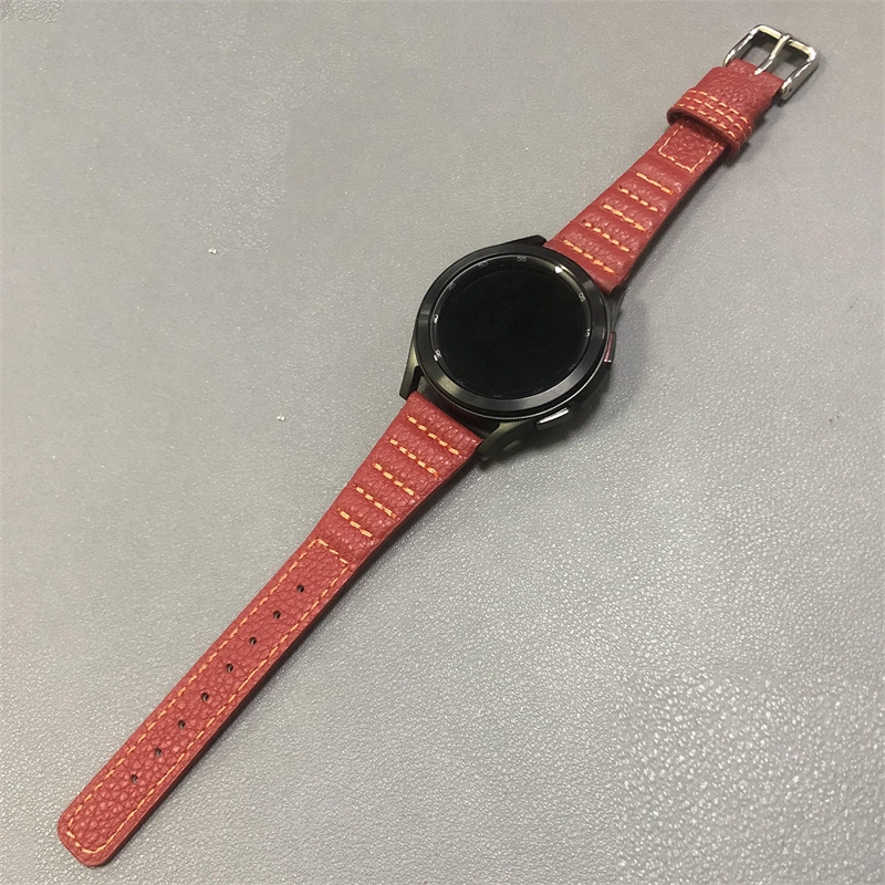 CBSGW-03 Trendybay Manufacturer Wholesale Genuine Leather Watchband For Samsung Galaxy Watch4 44mm 40mm 42mm 46mm