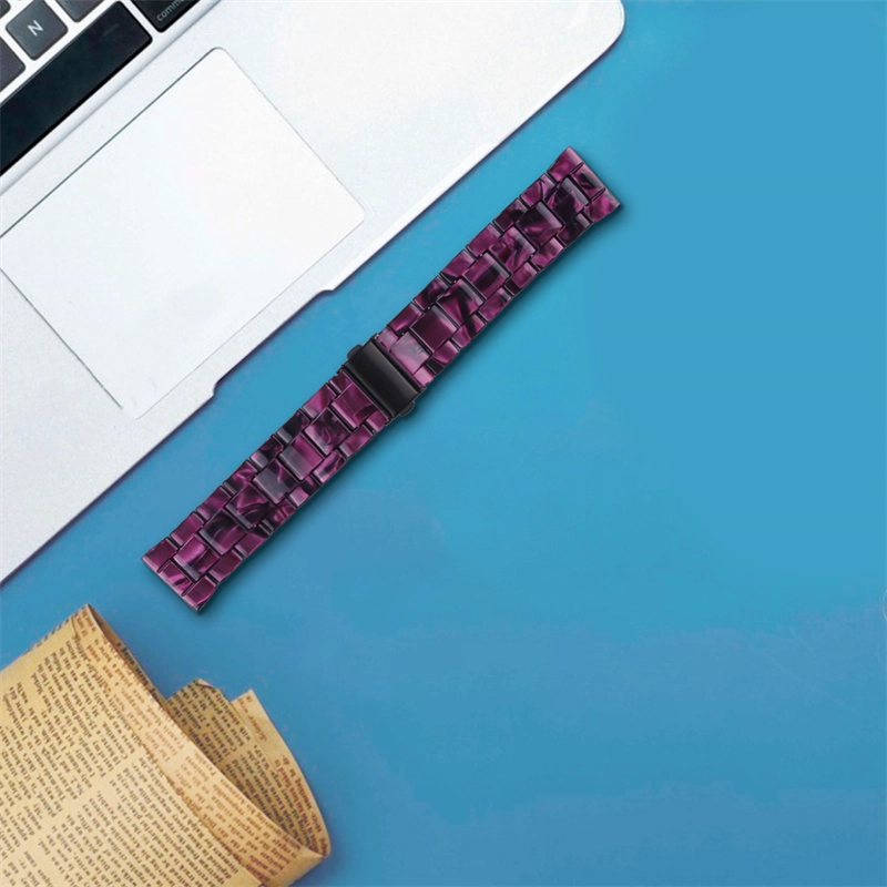 CBSGW-06 Colorful Resin Wrist Strap Watch Band For Samsung Galaxy Watch 5 Pro 40mm 44mm