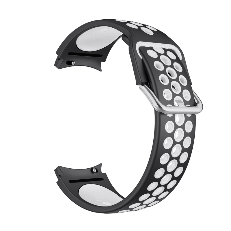 CBSGW-16 듀얼 컬러 스포츠 실리콘 고무 시계 스트랩 웨이브 밴드를위한 Samsung Galaxy Watch 5 40mm 44mm Pro
