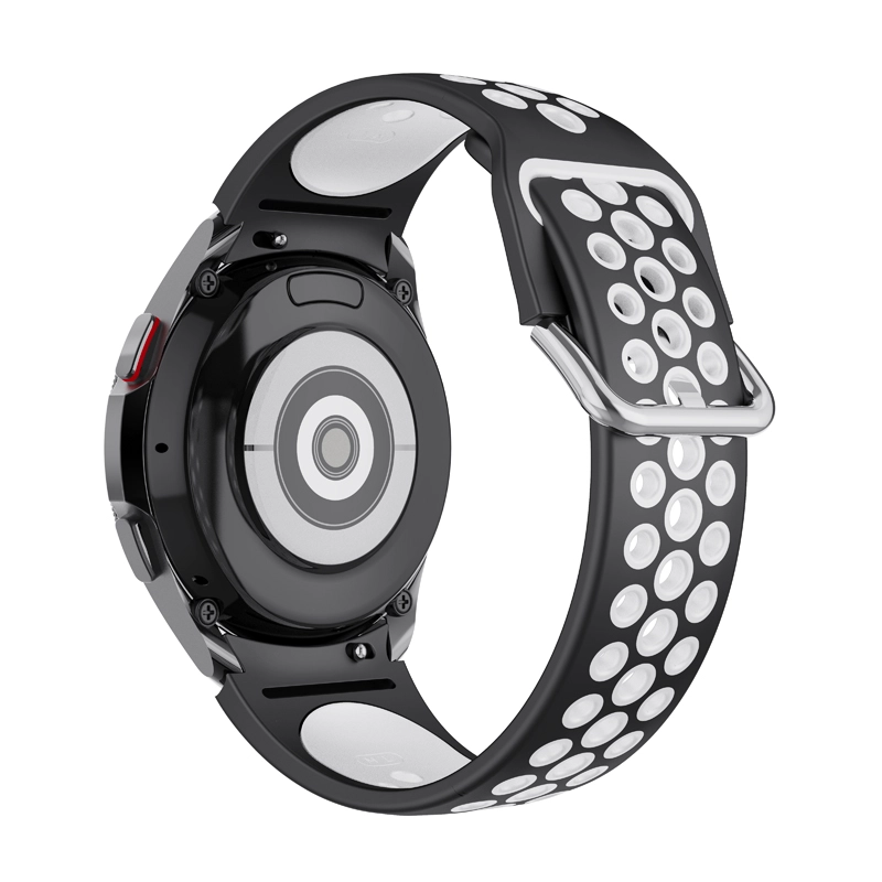 CBSGW-16 듀얼 컬러 스포츠 실리콘 고무 시계 스트랩 웨이브 밴드를위한 Samsung Galaxy Watch 5 40mm 44mm Pro