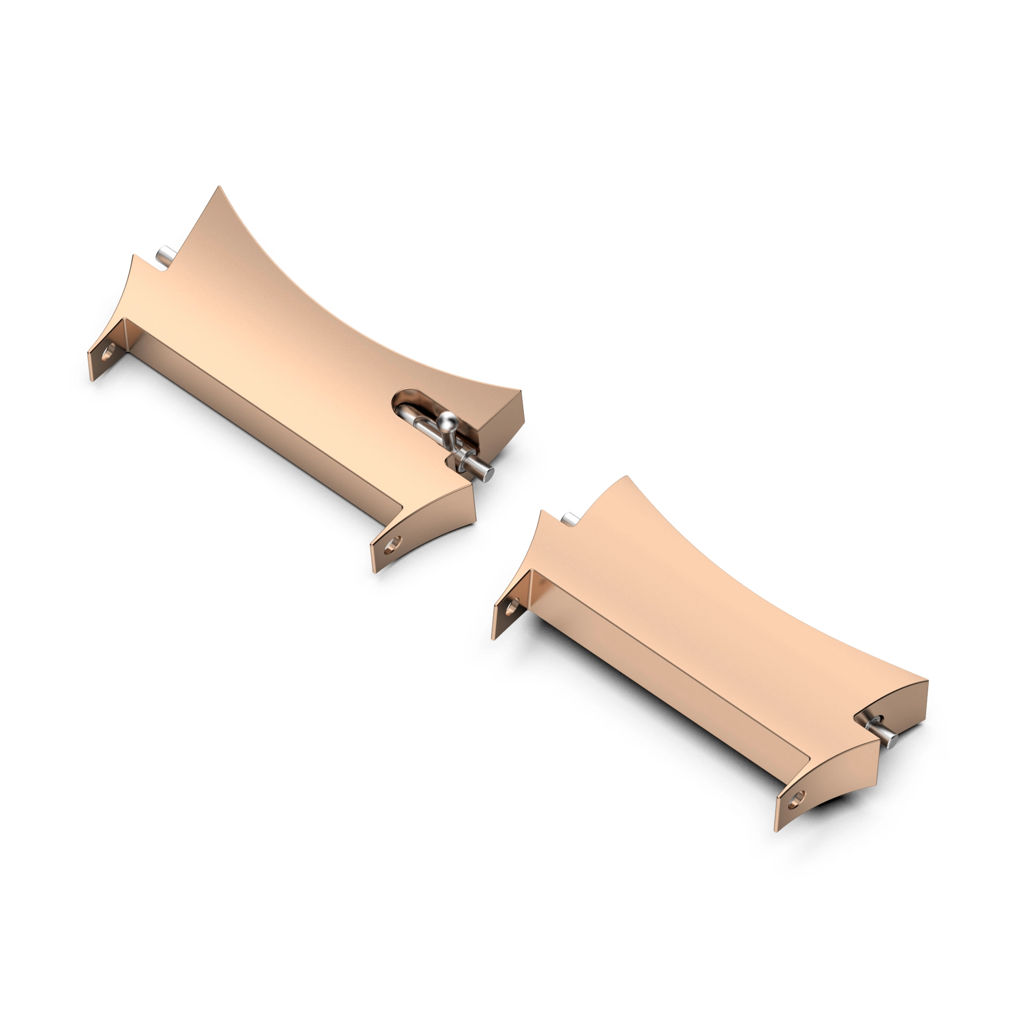 CBSGW-18 금속 스테인레스 스틸 커넥터 삼성 갤럭시 워치 4 44mm 40mm 42mm 46mm 용 20mm 시계 밴드 스트랩 어댑터