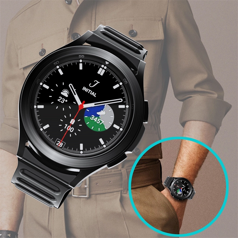 CBSGW-26 حزام واقعية Watch Watch شفاف شفاف لـ Samsung Galaxy Watch 4 44mm 40mm 46mm 42mm
