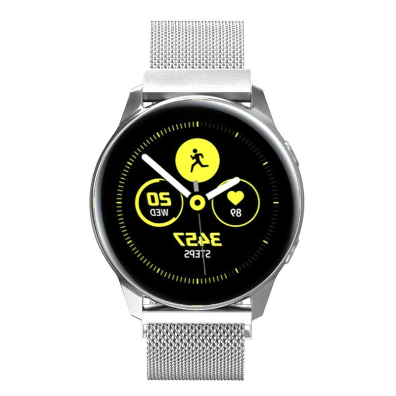 CBSW17 Correa de reloj milanesa de acero inoxidable Lopp para Samsung Galaxy Watch Active