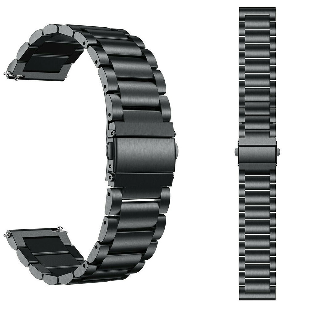 CBSW18 20mm 22mm Business Solid Stainless Steel Metal Watch Strap