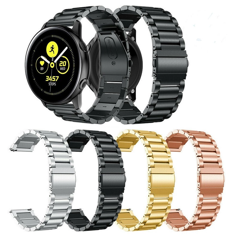 CBSW18 20mm 22mm Business Solid Stainless Steel Metal Watch Strap