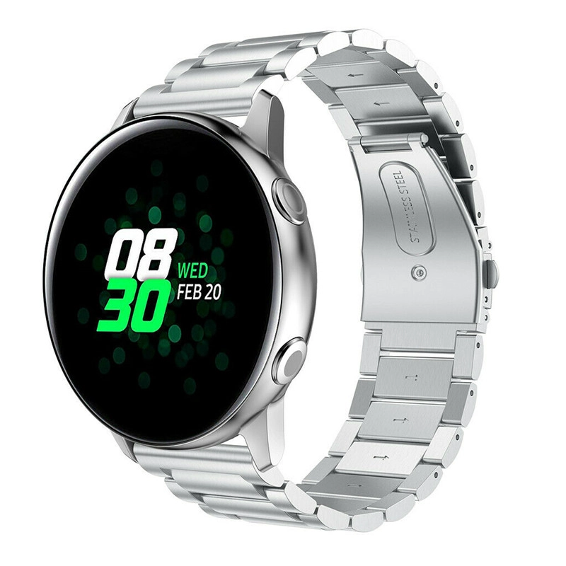 CBSW18 3-Link Chain Metal Watch Band For Samsung Galaxy Watch Active